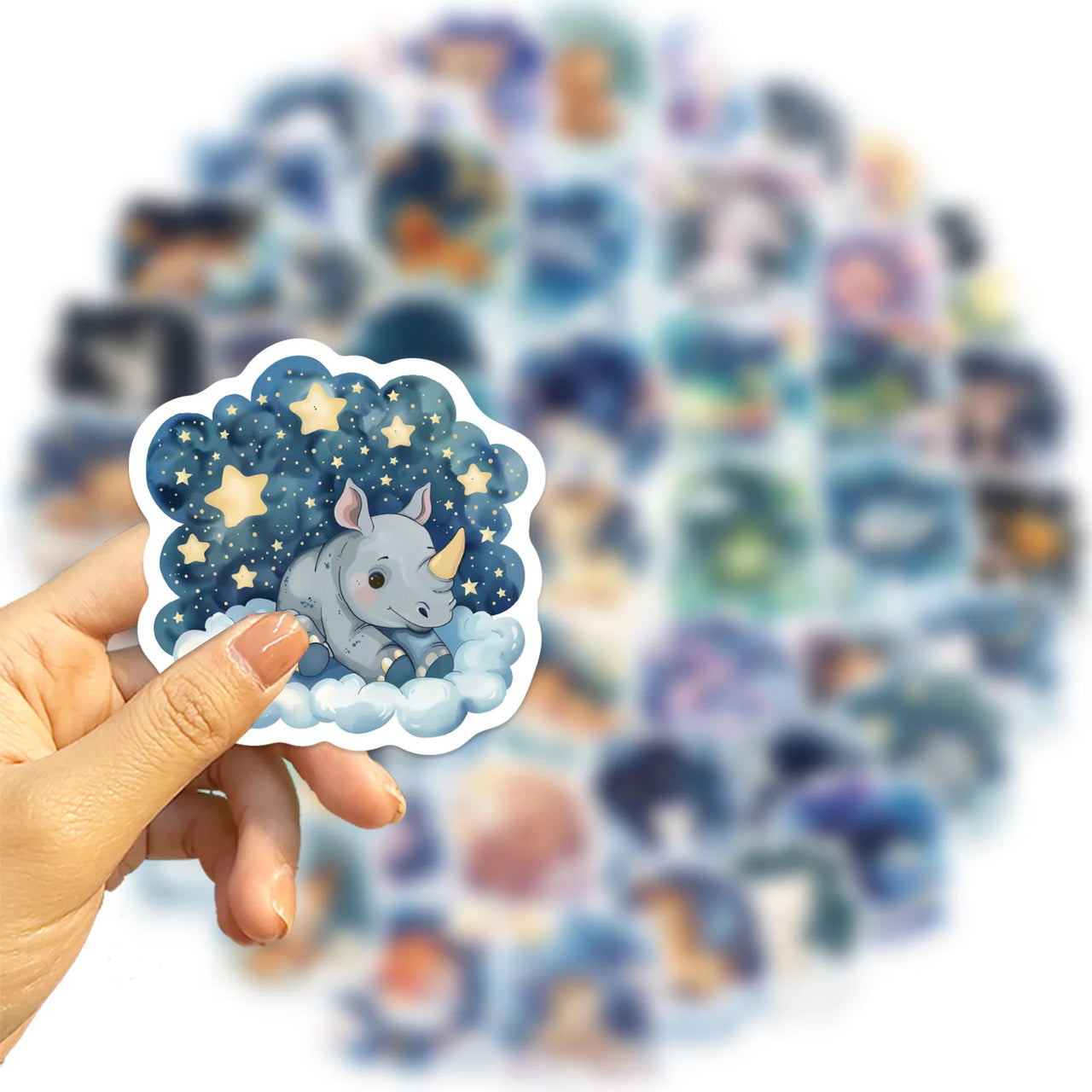 50/100PCS Cartoon Animal Fantasy Graffiti Stickers Decorative Guitar Notebook Luggage DIY Waterproof Stickers