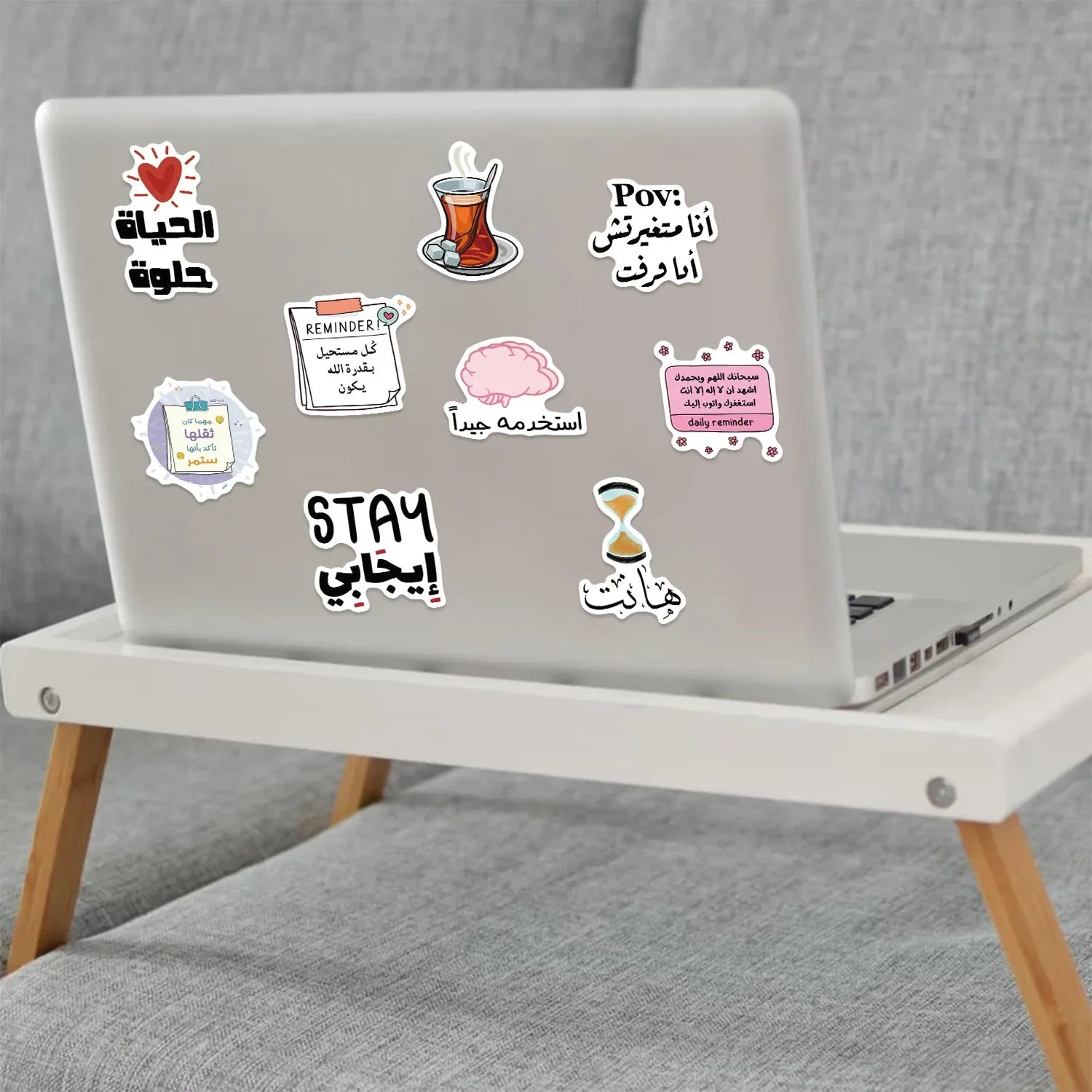 50/100PCS Cartoon Arabic Graffiti Stickers Decorative Guitar Notebook Luggage DIY Waterproof Stationery Stickers
