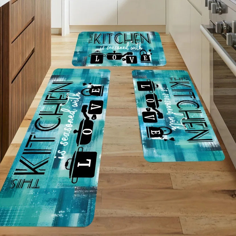 VIKAMA Kitchen Floor Mats, Entrance Door Mats, Laundry Room Long Carpets, Corridor Passageway Floor Mats, Home Decorations
