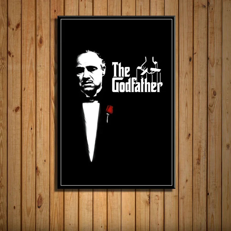 Classic, Retro, Wall Art, The Godfather Movie Series , HD Canvas Print Poster, Home Living Room Bedroom Decorative Painting