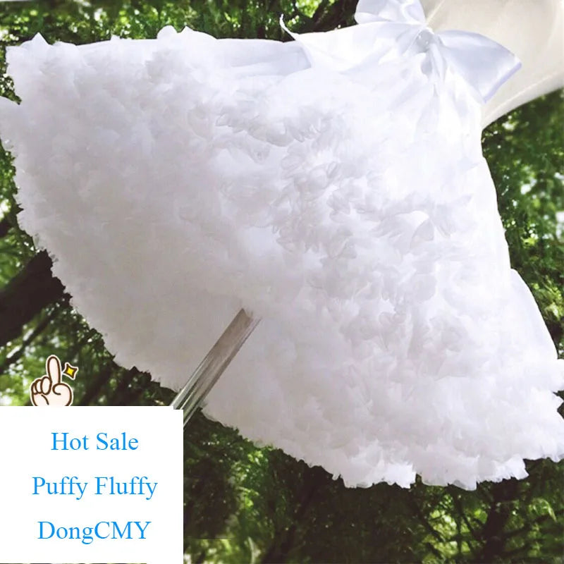 Women Flower Style Lolita Petticoats Tutu Puffy Cancan Skirt Under Crinoline Inner Bustle Cosplay For Wedding Dresses Skirt