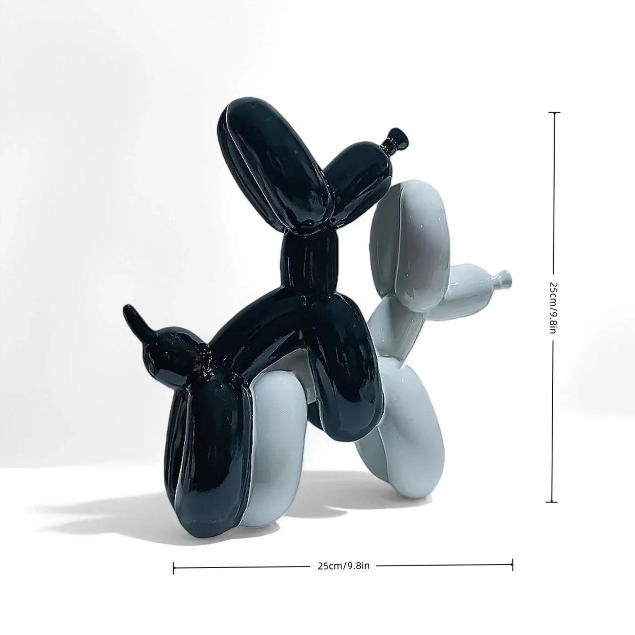 Sculpture de chien ballon en résine moderne, artisanat animalier, décoration de la maison, statue de chien, cadeau de Noël, déco