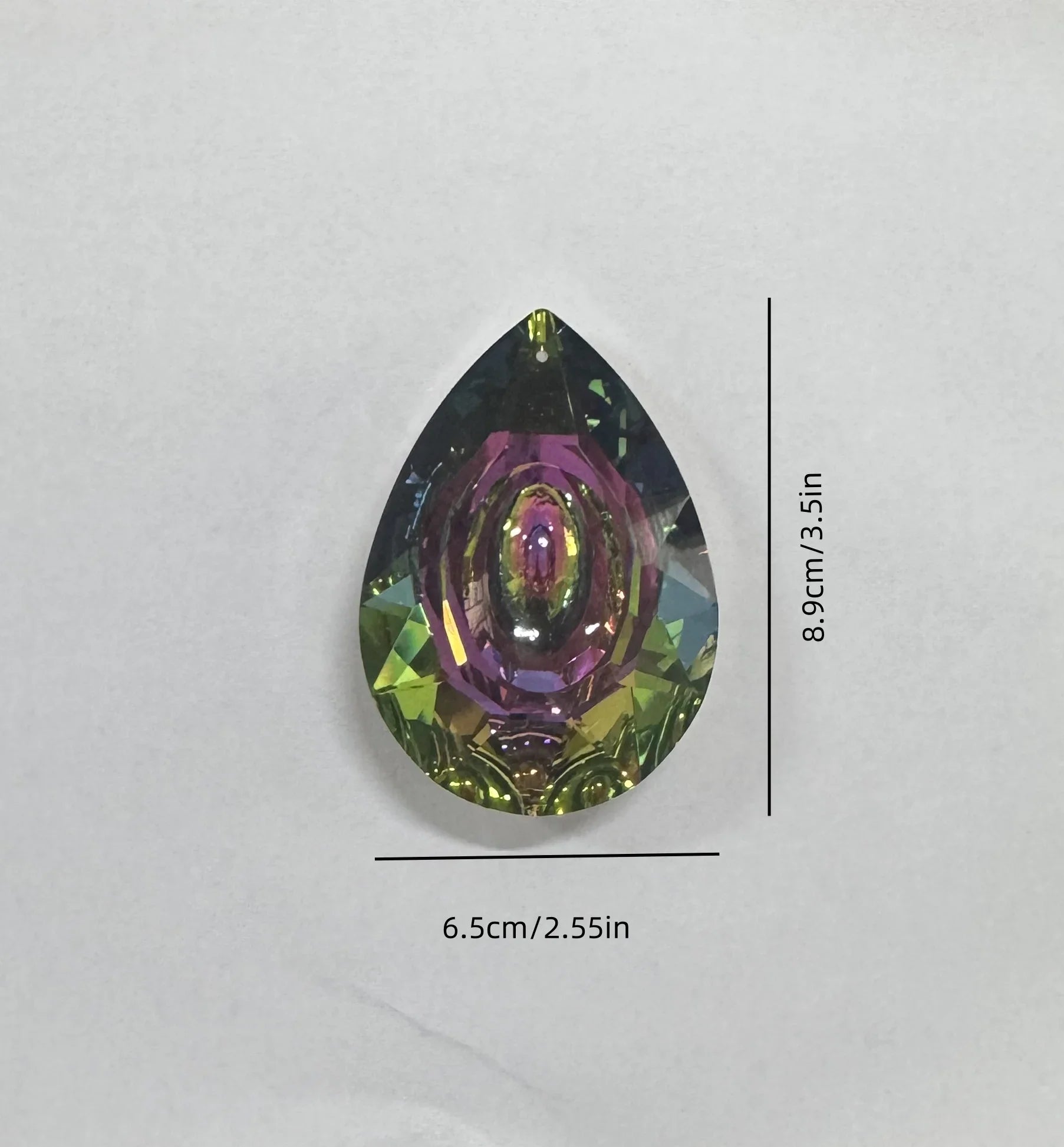 Large Crystal Rainbow Prism Pendant Sun Catcher Hanging Decor with Light Refraction Wedding Decor Home Wedding Party Decoration