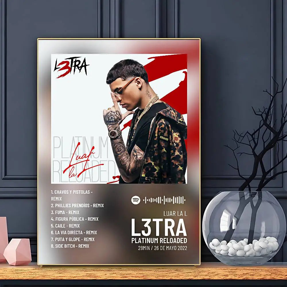 Singer Luar The L Poster Sticky Wall Art Printing Waterproof Home Living Bed Room Bar Aesthetic Decor