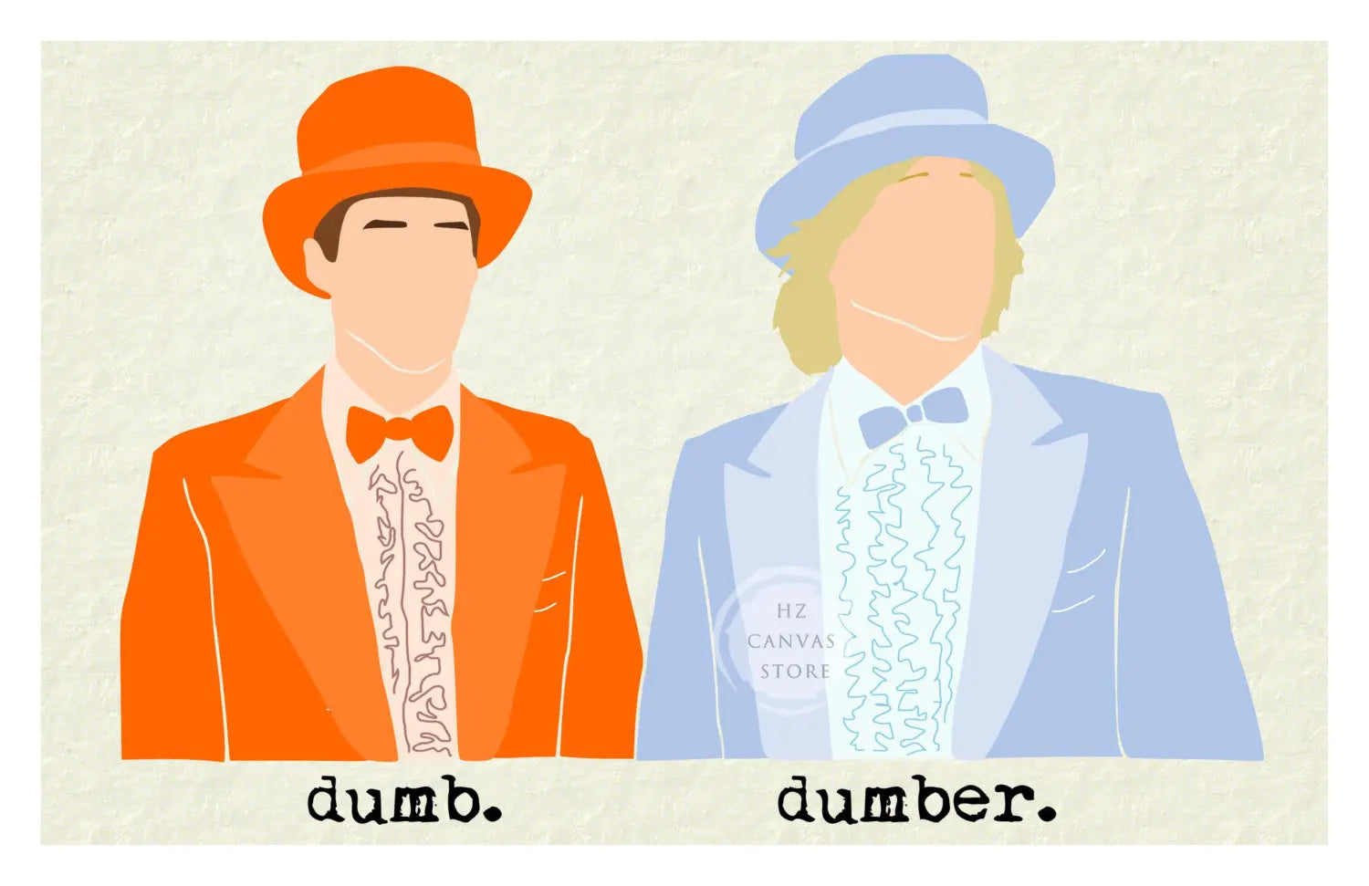 Dumb and Dumber/Eternal Sunshine of The Spotless Mind/Friday Night Lights Minimalist Cartoon Style Movie Poster Canvas Print Art