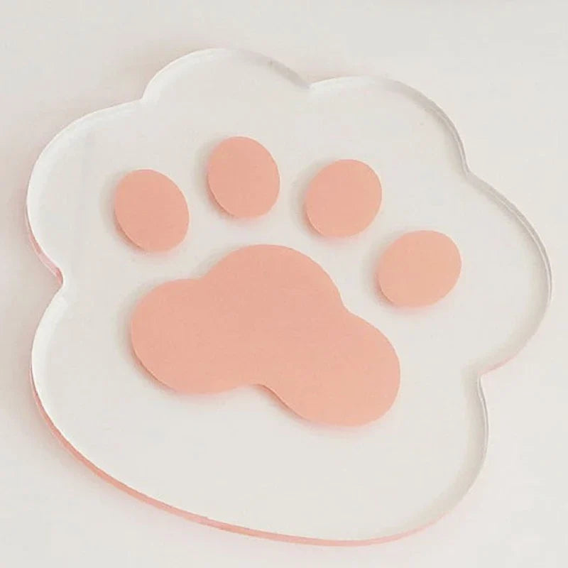 Flower Coasters Acrylic Waterproof Heat Insulation Anti Slip Coffee Cup Mats Cute Flowers Pads Kitchen Tableware Pad Decoration
