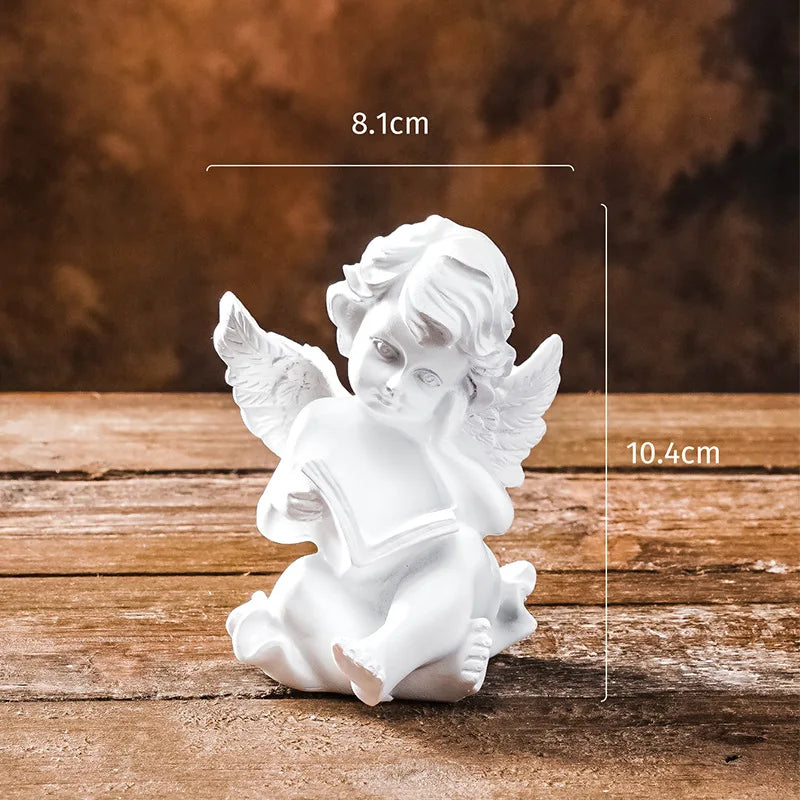Angel Statue: Hand-cast with durable resin material. We are angel statues, pray for your interior.