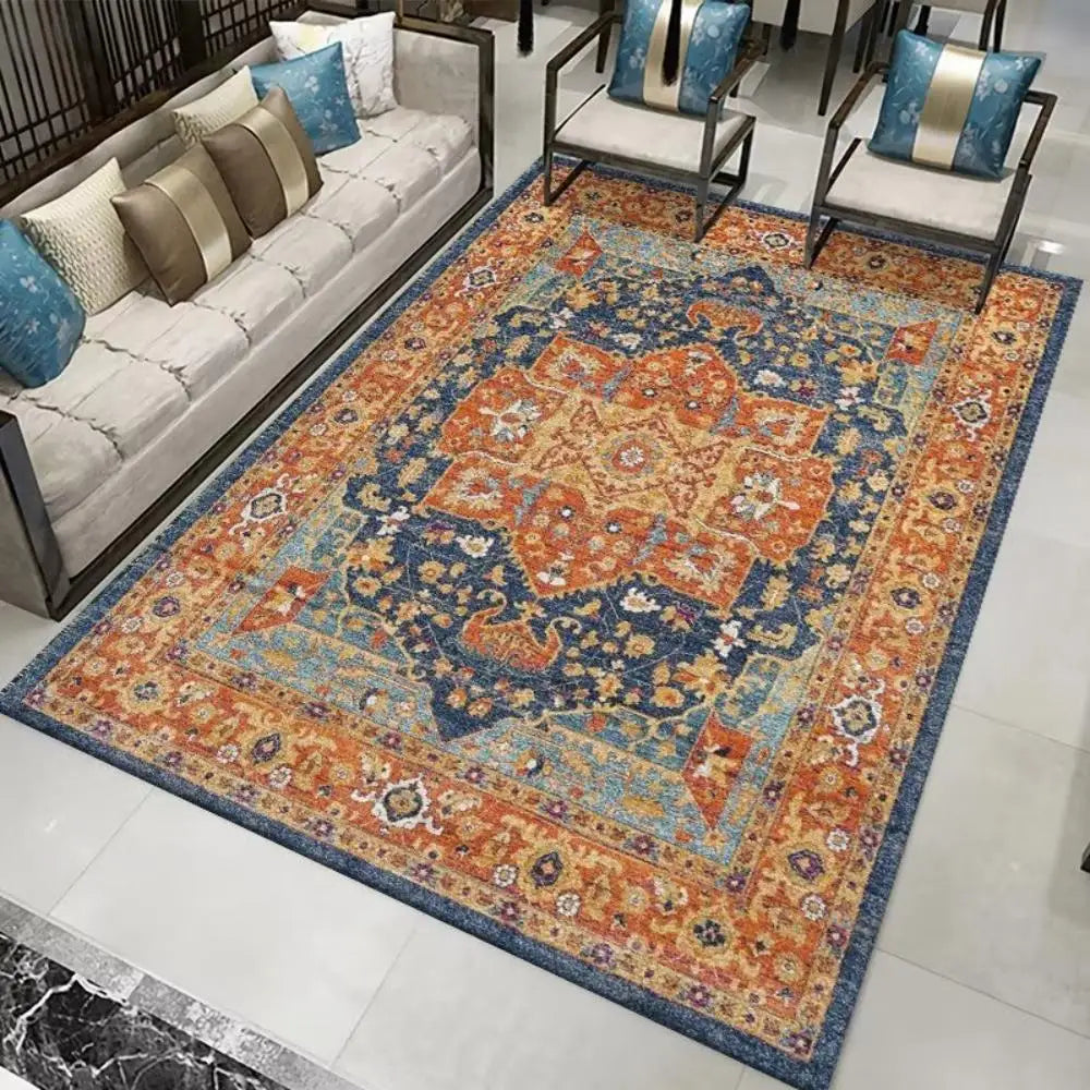 VIKAMA Nordic Large Carpet Living Room Retro Style Bedroom Floor Mat Moroccan Home Decor Sofa Tea Table Large Area Carpet