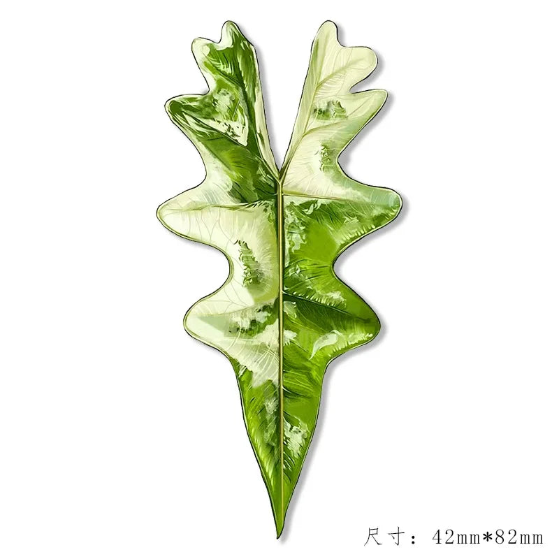 Simulated Plant Mushroom Magnetic Refrigerator Sticker Creative Gift Simulated Leaf Flat Refrigerator Sticker Home Decoration