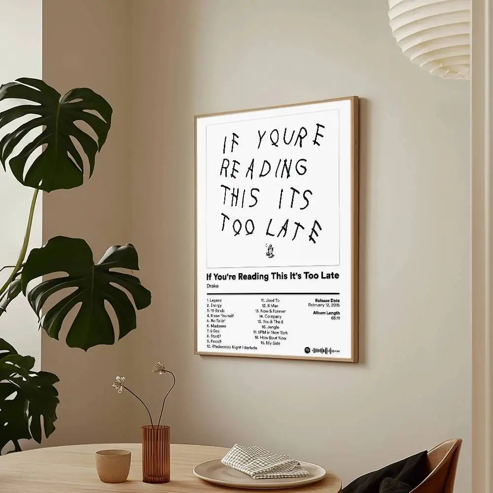 Singer Drake Some Sexy Songs 4 U Hot Album Poster HD Art Sticky Wall Waterproof Home Living Room Bar Decoration