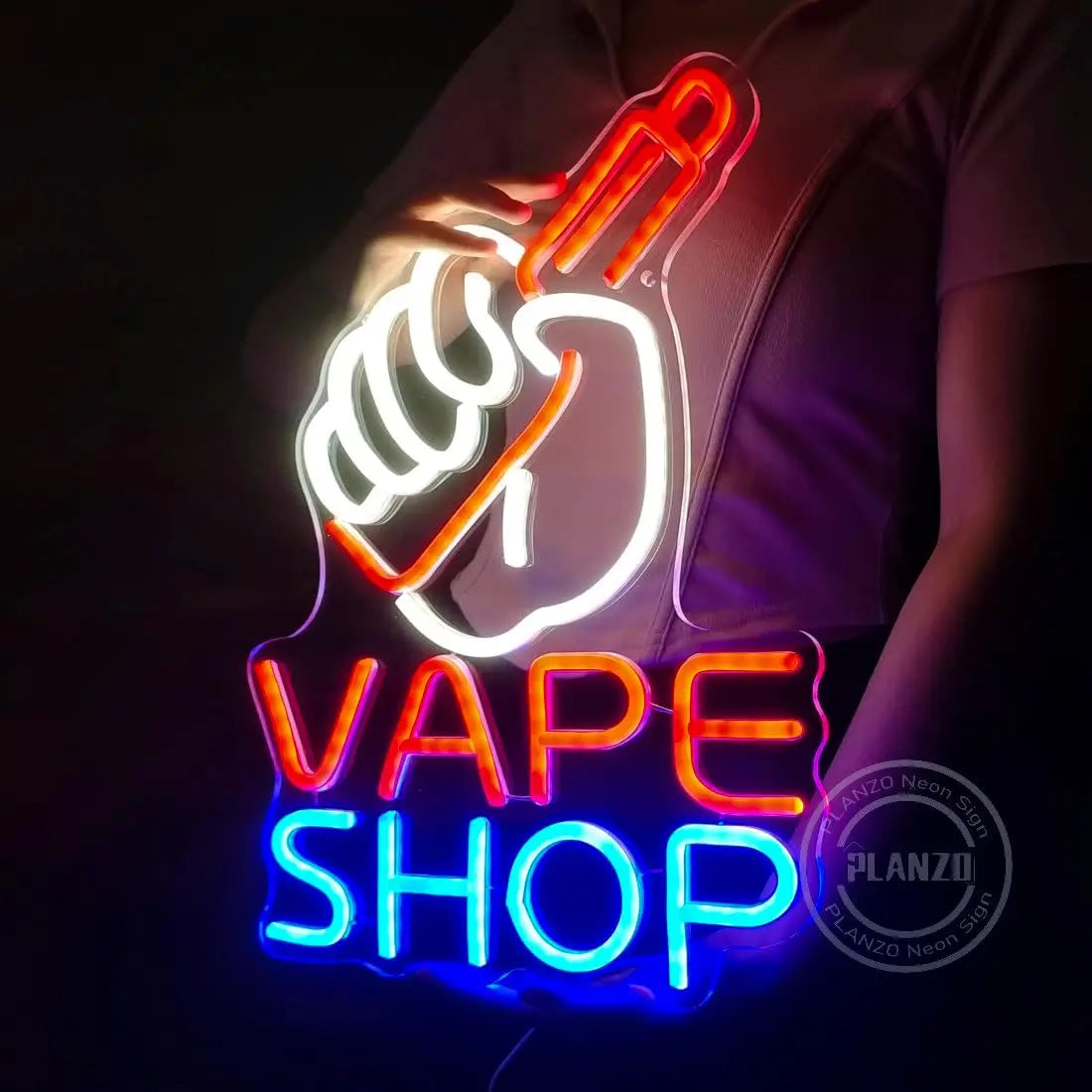 VAPE Shop Neon Sign for Smoke Shop LED Light Up E-cigar Business Store Sign Logo Wall Decor Birthday Christmas Dad Husband Gift