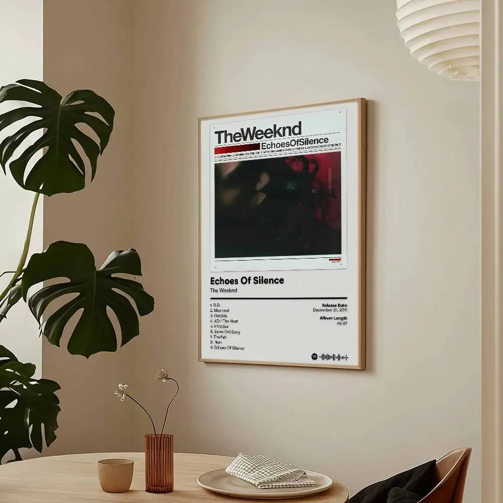 Singer Hurry Up Tomorrow T-The W-WeekndS Poster Sticky Wall Art Printing Waterproof Home Living Bed Room Bar Aesthetic Decor