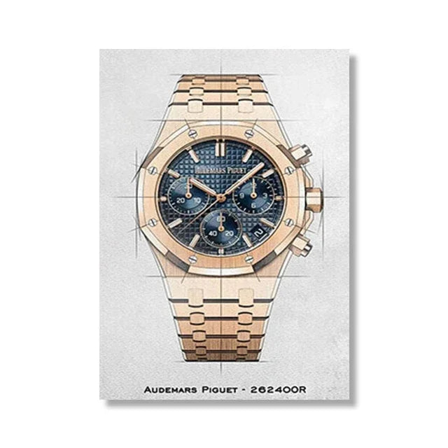 Brand Watch Line Room Living Canvas Painting Wall Art Home Decor