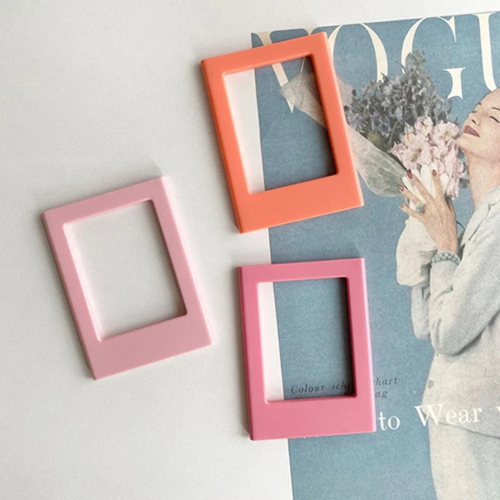New Magnetic Picture Frames for Refrigerator 3 Inch Fridge Color Photo Frame Magnets Album Valentine's Day Gift Anniversary