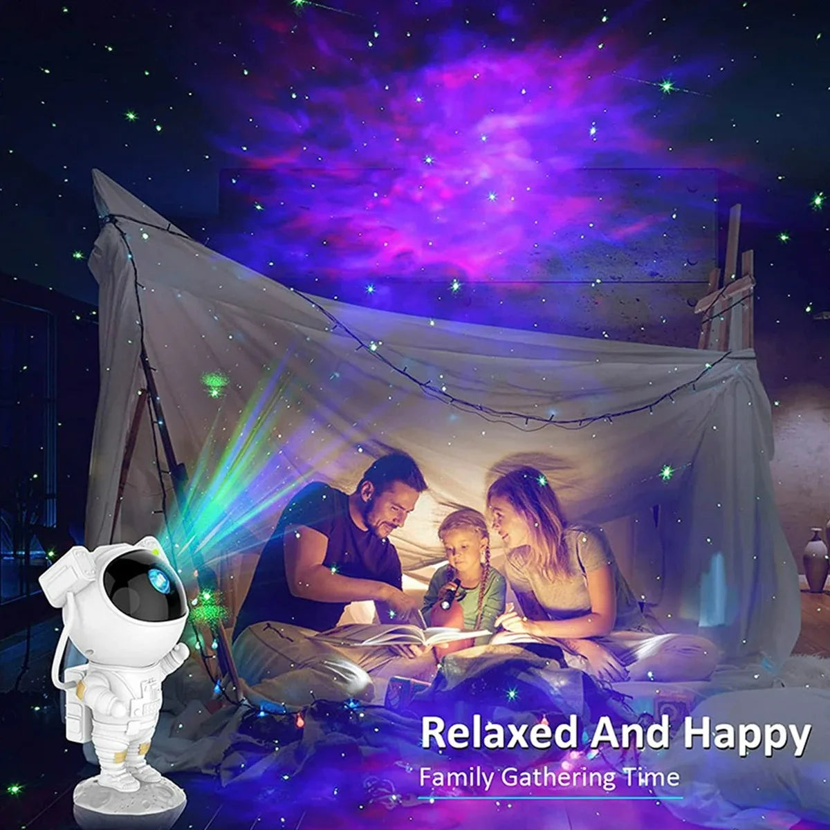 Star Projector Galaxy Night Light Astronaut Starry Nebula Ceiling LED Lamp Gift for Kids Adults for Bedroom Birthdays Christmas