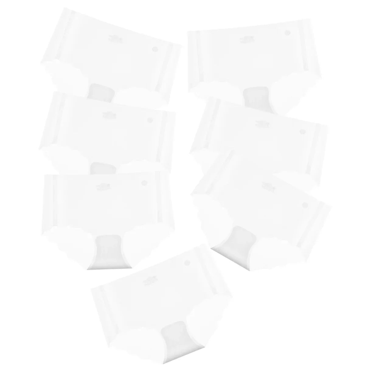7Pcs/Set Ultra-Thin Panties Women's Sexy Lingerie Quick Drying Briefs Low Rise Underwear Summer Invisible Ice Silk Panties