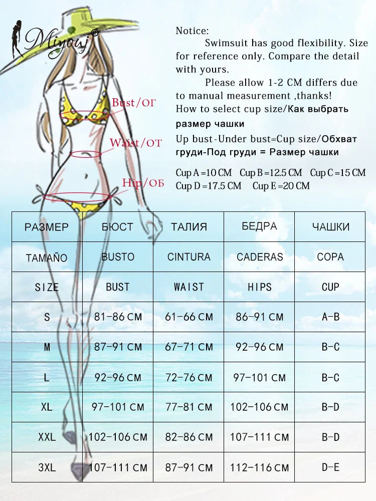 Miyouj Bandage Swimwear Summer Swimsuit High Cut Bikini Set Solid Sexy 2-Piece Suit New Bathsuit Hollow Out Thongs Beachwear