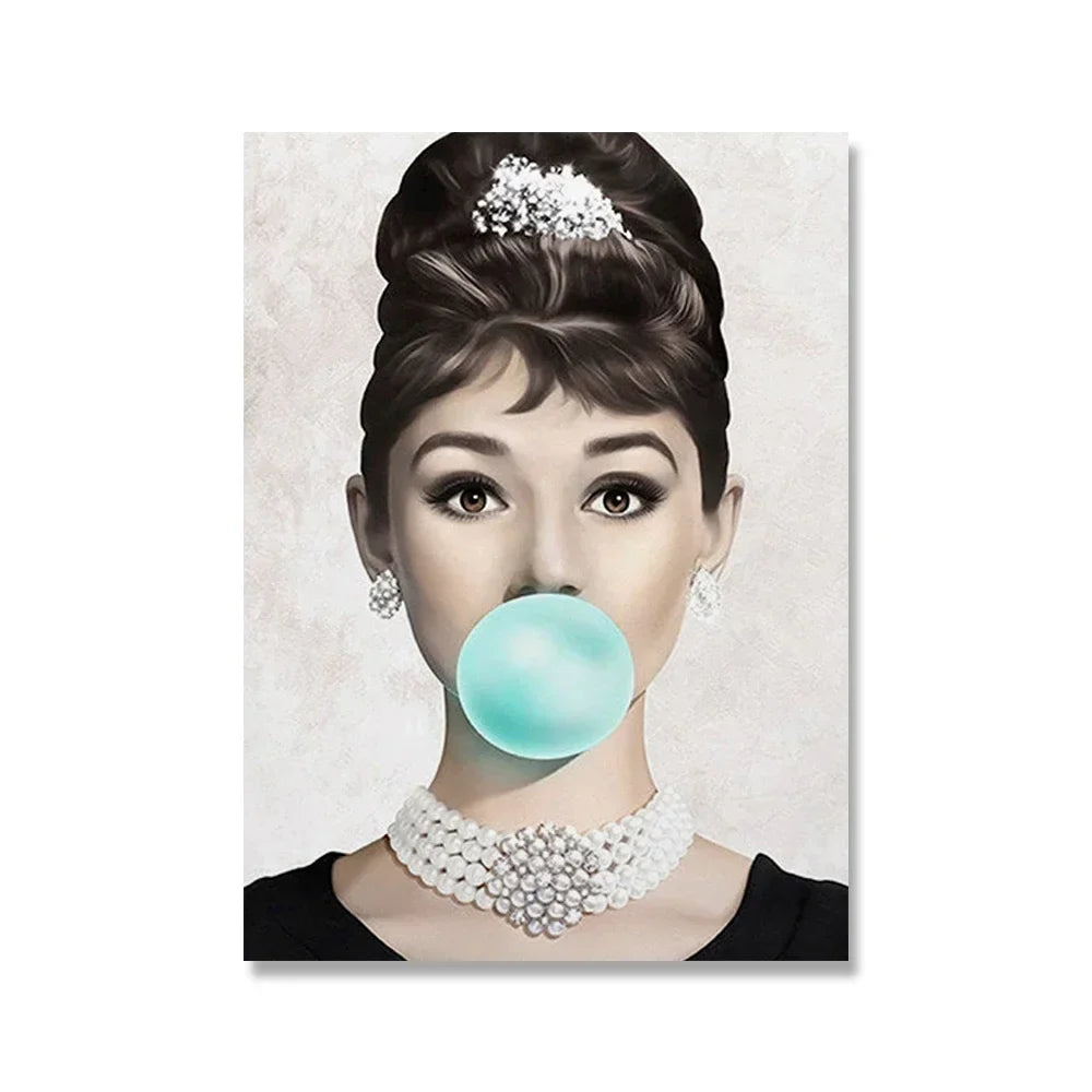 Breakfast At Tiffany's Posters And Prints Nordic Poster Audrey Hepburn Wall Art Canvas Painting Fashion Wall Pictures For Room