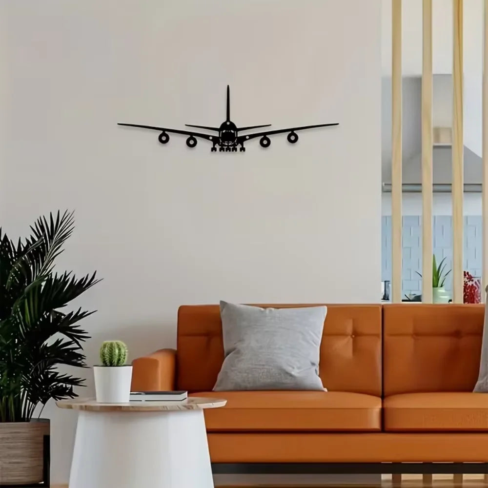 One Piece of Metal Wall Art – Boeing Aircraft Design – 15.75 X 4.72 Inches – Ideal for Scene Decoration and Stylish Metal Accent
