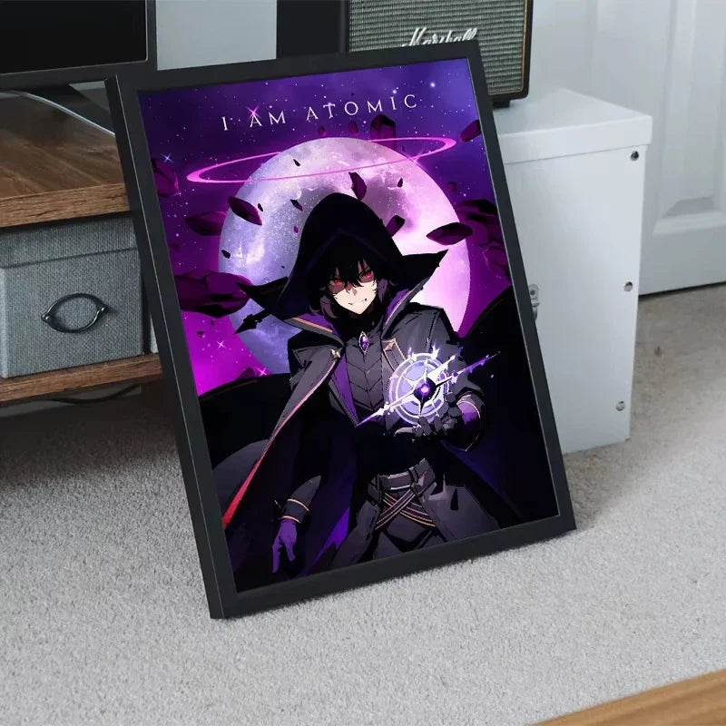The Eminence in Shadow Anime Covers Poster Canvas Printing Japanese Anime Wall Art Decor I AM ATOMIC Animation Gaming Room Decor