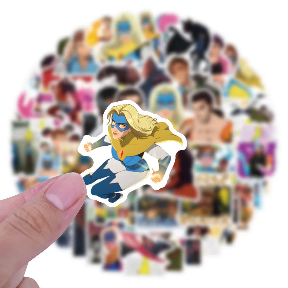 57/114PCS Workplace Comedy Game Super British Dispatch Center Graffiti Sticker Suitcase Water Cup Stationery Sticker