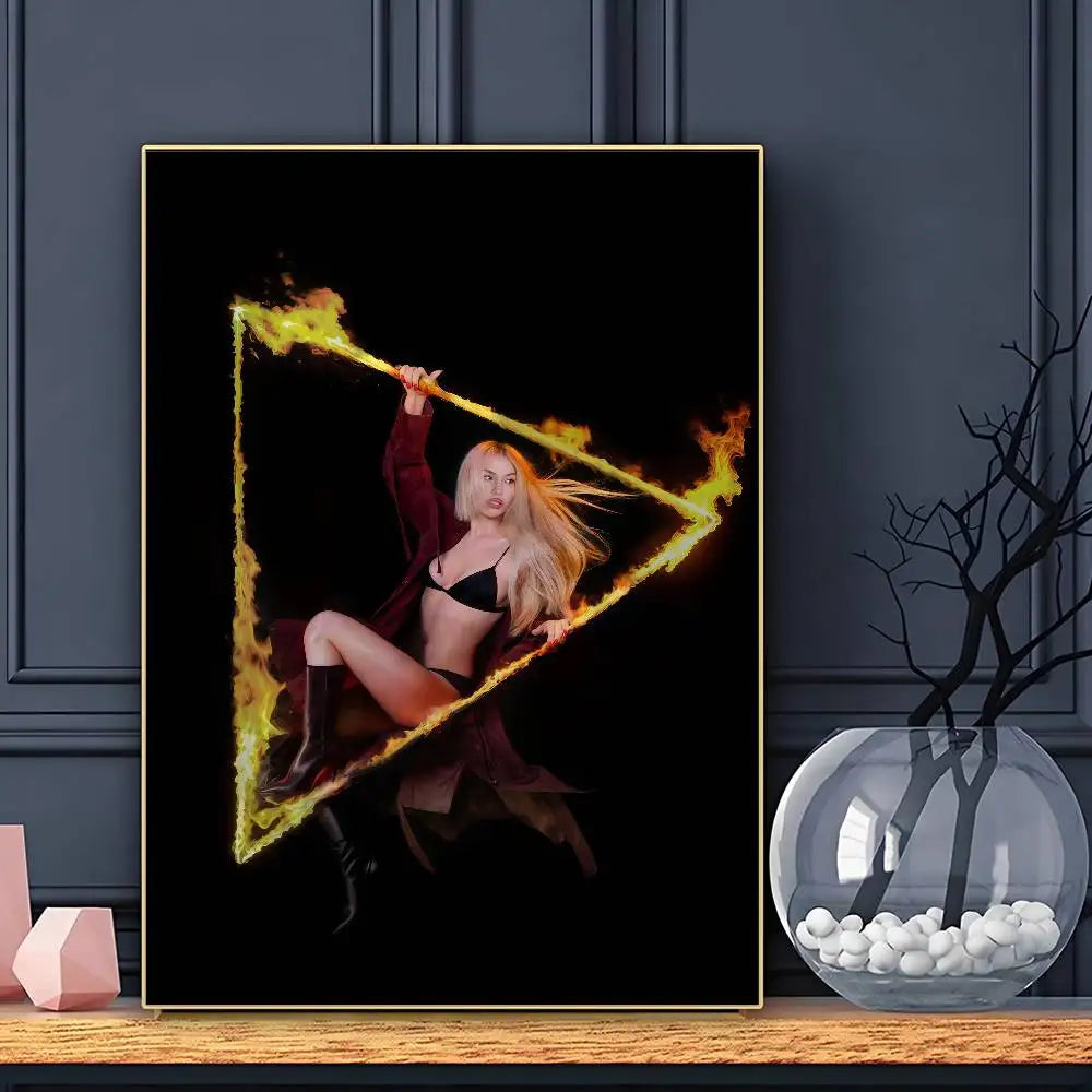 Singer Ava Max Don’t Click Play Poster HD Posters Home Room Bar Cafe Decor Wall Art Painting Picture