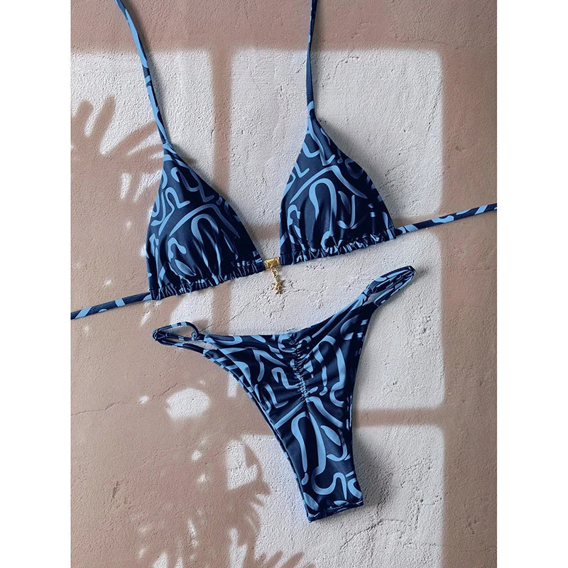Sexy Leopard Push Up Bikinis Two Piece Bathing Suits 2026 Micro Bikini Sets Women Swimsuit Beach Wear Thong Swimwear for Female