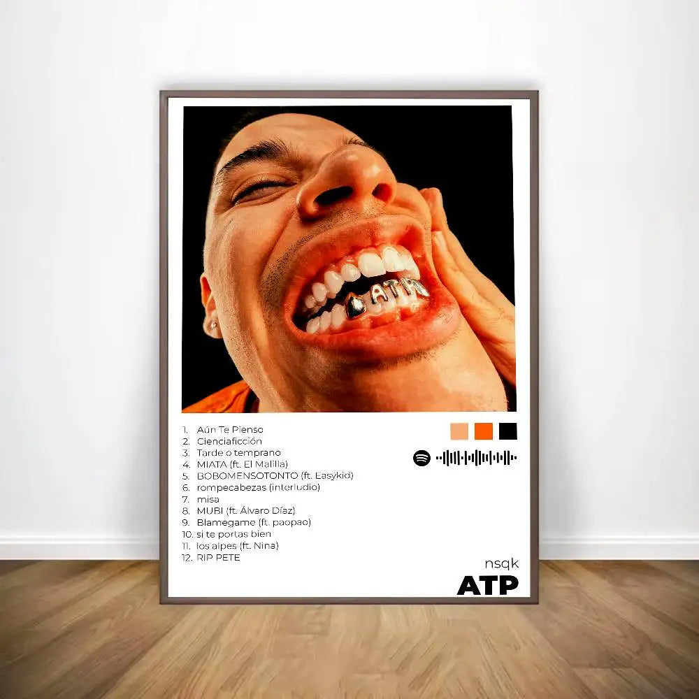 Rapper Nsqk Poster Sticky Wall Art Printing Waterproof Home Living Bed Room Bar Aesthetic Decor