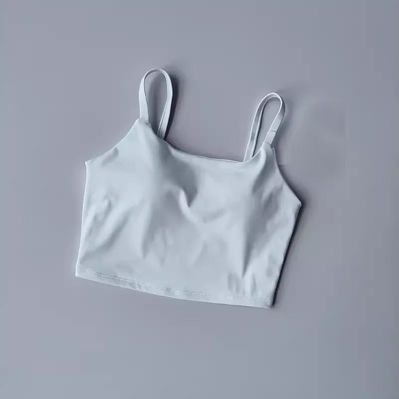 High-end Sports Bra Gym Camisole Fixed Pad Push-up Sports Underwear Women's Strapless Beauty Back Training Fitness Bra Yoga Bra