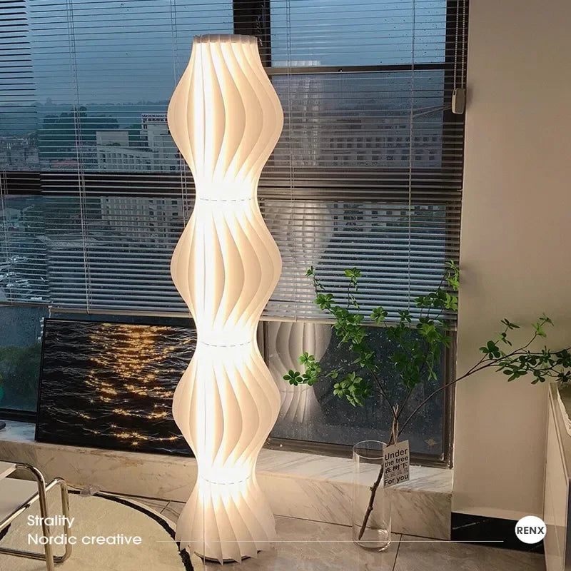 Modern Nordic Grass Skirts LED Floor Lamps Living Room Bedroom Lighting Decor Lustre Floor Lights Indoor Bedside Lights Fixture