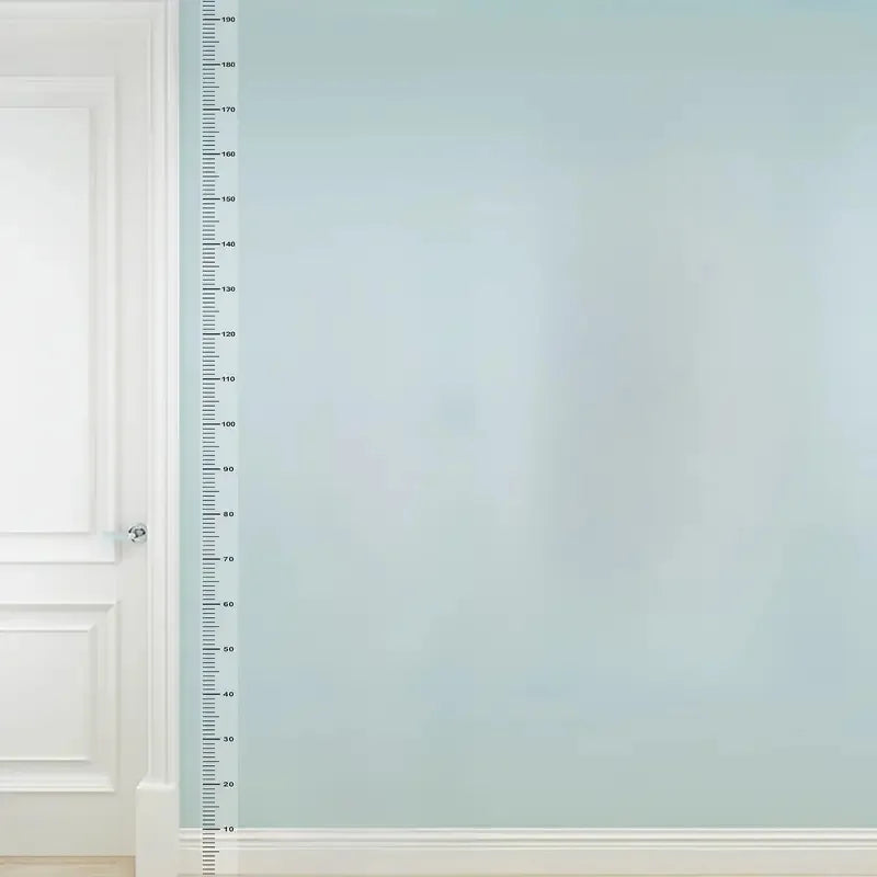 2m Wall Height Measurement Card - Easy-to-Read Durable PC Material Writeable & Removable Ideal for Room Decor Wall Decorations