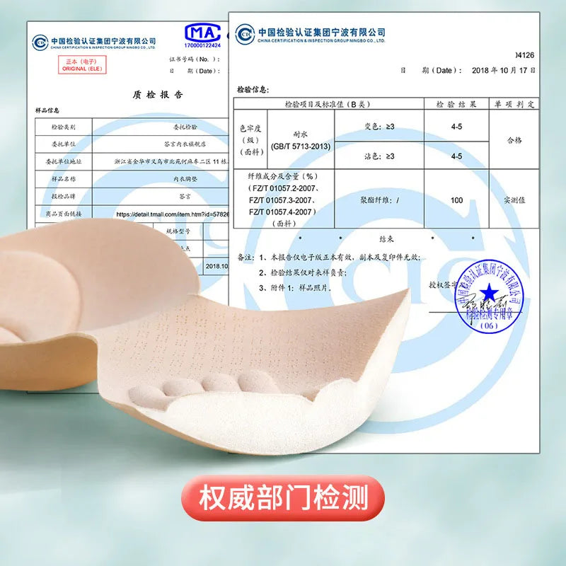 Bra Inserts Chest Pad Soft Bra Enhancer Push Up Chest Padded Bikini Padded  Body-fitted Foam Sponge Swimsuit Padding