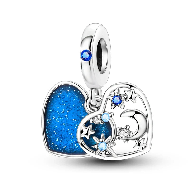 Fit Original Bracelet 925 Silver Ballet Girl Red High Heels Charms Pendants For Women Jewelry Making Gift