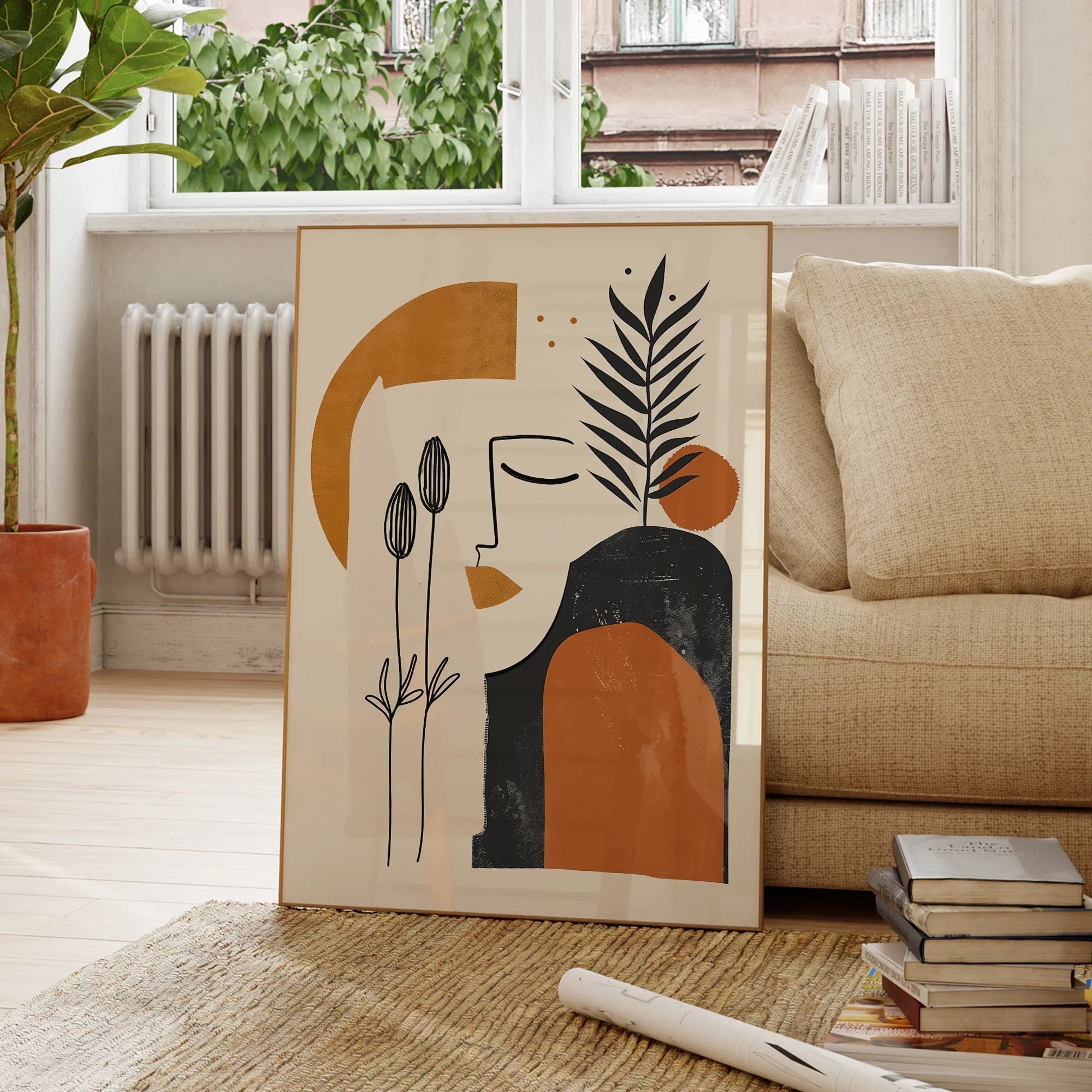 Modern Abstract Moderní Minimalismus Botanical Beauty Painting Poster Print Canvas Picture For Living Room Wall Art Home Decor
