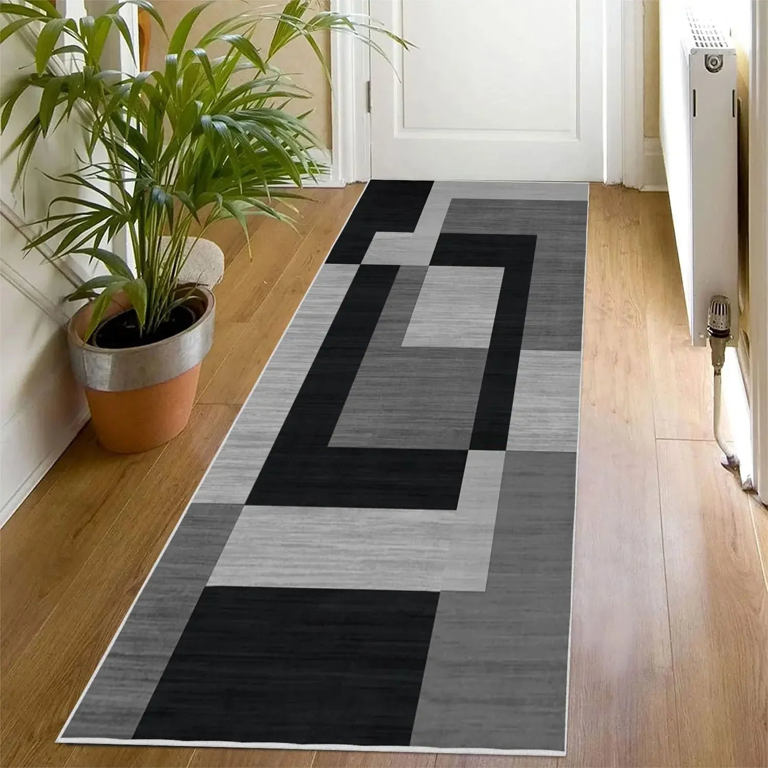 VIKAMA Geometric Style Living Room Carpet, Durable And Slip-Resistant Sofa, Coffee Table Rug, Bedroom Floor Mat, Home Decoration
