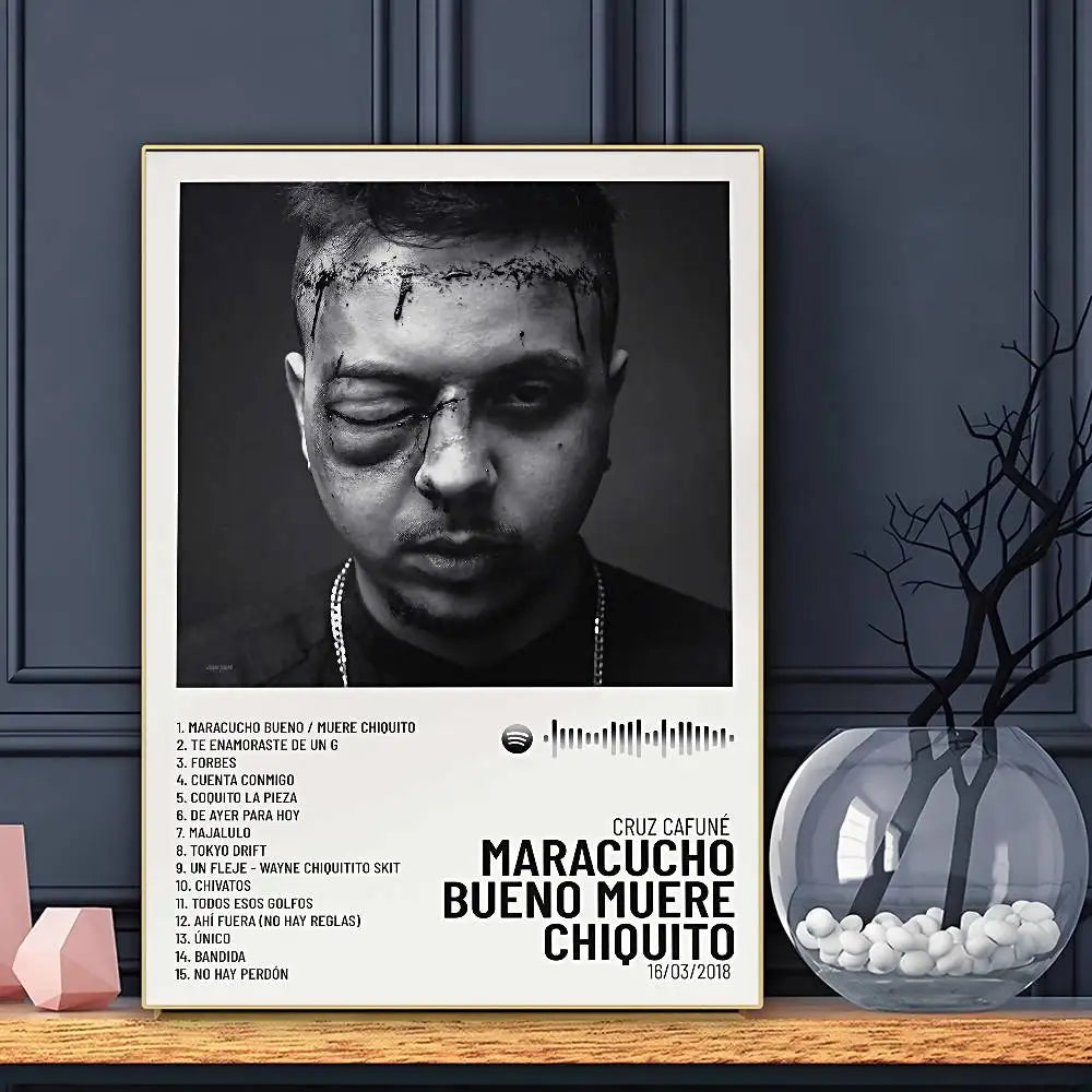 Rapper Cruz Cafuné Poster HD Art Sticky Wall Waterproof Home Living Room Bar Decoration