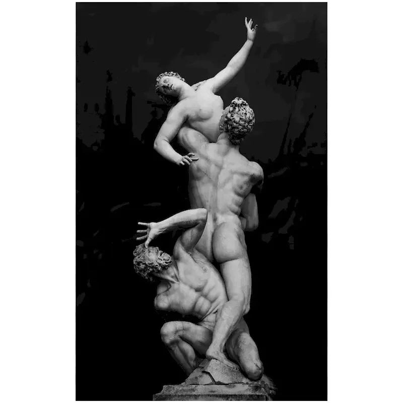 Nordic Simple Wall Art Black Ancient Greek Gods Sculpture David Statue Canvas Print Poster Home Living Room Bedroom Decoration