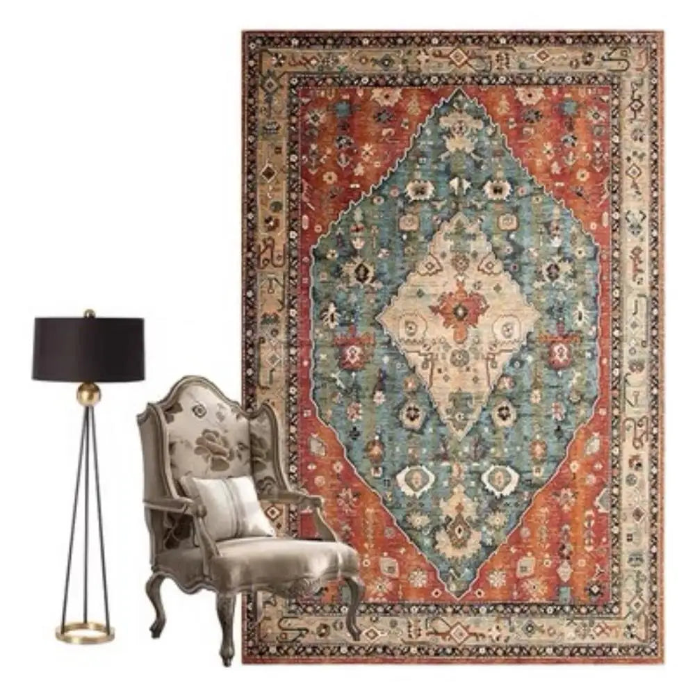 VIKAMA Nordic Large Carpet Living Room Retro Style Bedroom Floor Mat Moroccan Home Decor Sofa Tea Table Large Area Carpet