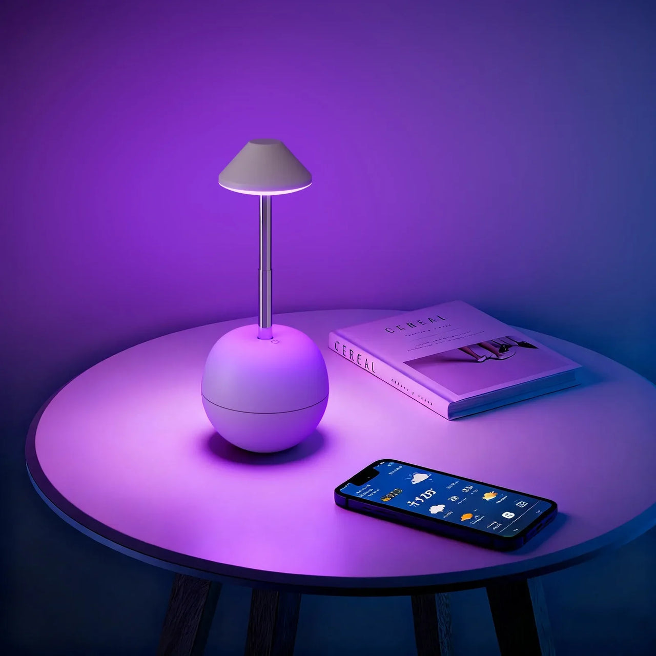 LED Touch Desk Lamp with Remote Control Adjustable Height Desk Light RGB Light Suitable for Living Room Bedroom Bedside Lamp