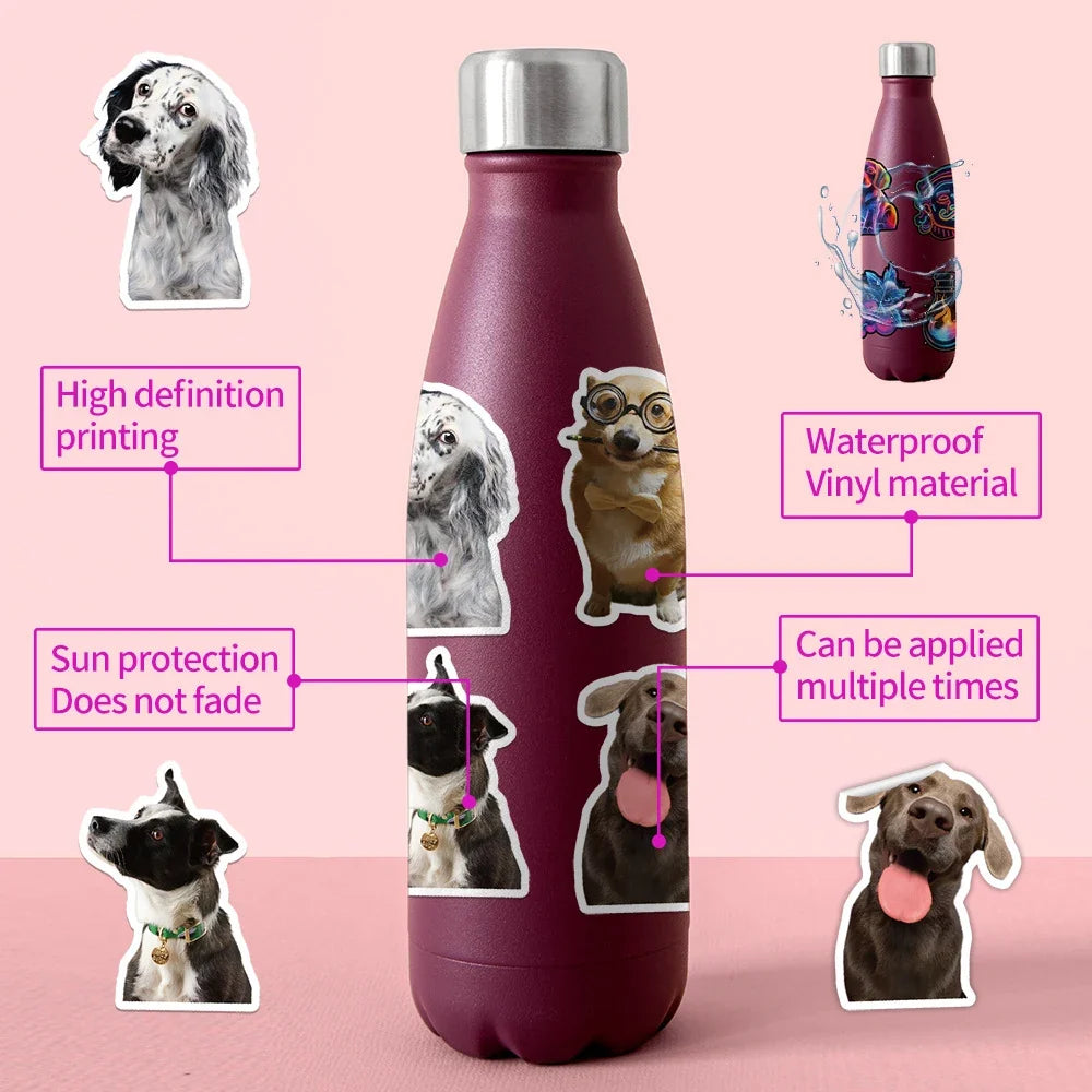10/30/50pcs Funny Cute Pet Dog Graffiti Stickers Cartoon Decals Laptop Notebook Suitcase Phone Diary Stationery Sticker Kids Toy