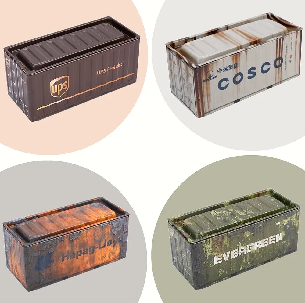 Mini Iron Storage Box Miniature Storage Iron Box Creative Decoration Collect Small Item Desktop Mini Container Model Xmas Gifts