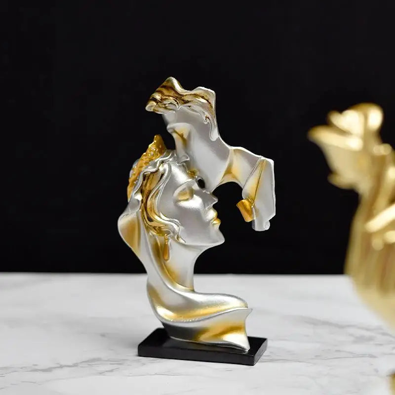 Our resin couple figurines are made of one-piece molding technology, the surface is neat and smooth, not easy to oxidize and fad
