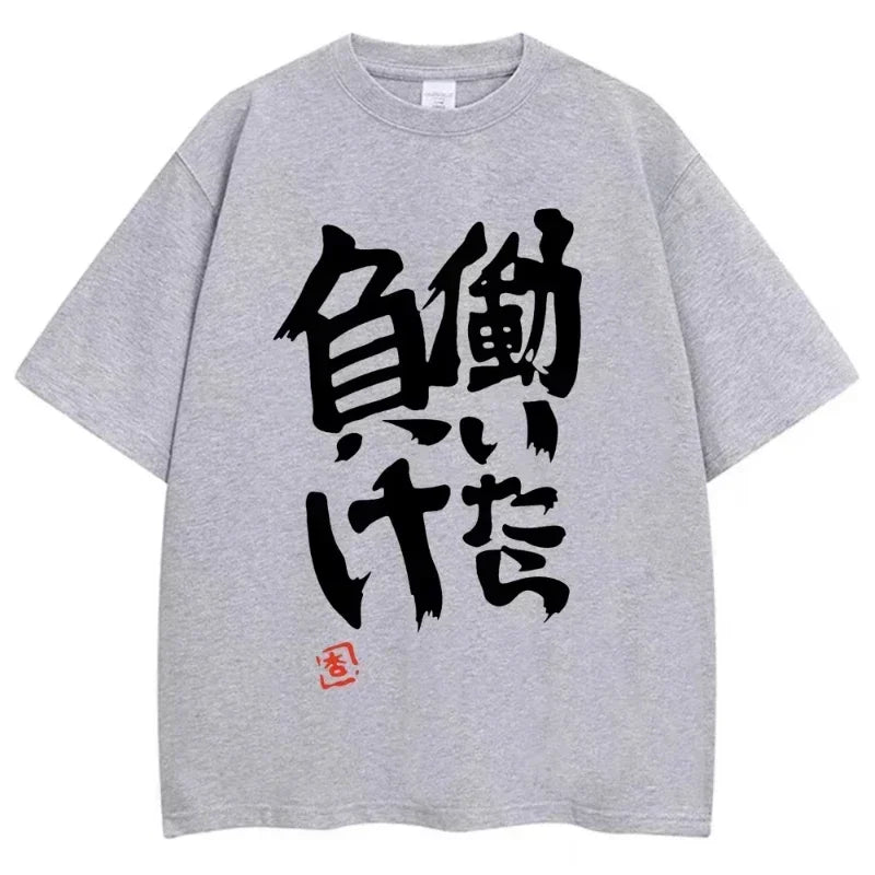 Anime Futaba Anzu Same Print T Shirt Chinese Word Cosplay Style T Shirts  Fashion Summer Women Tees Streetwear women clothes