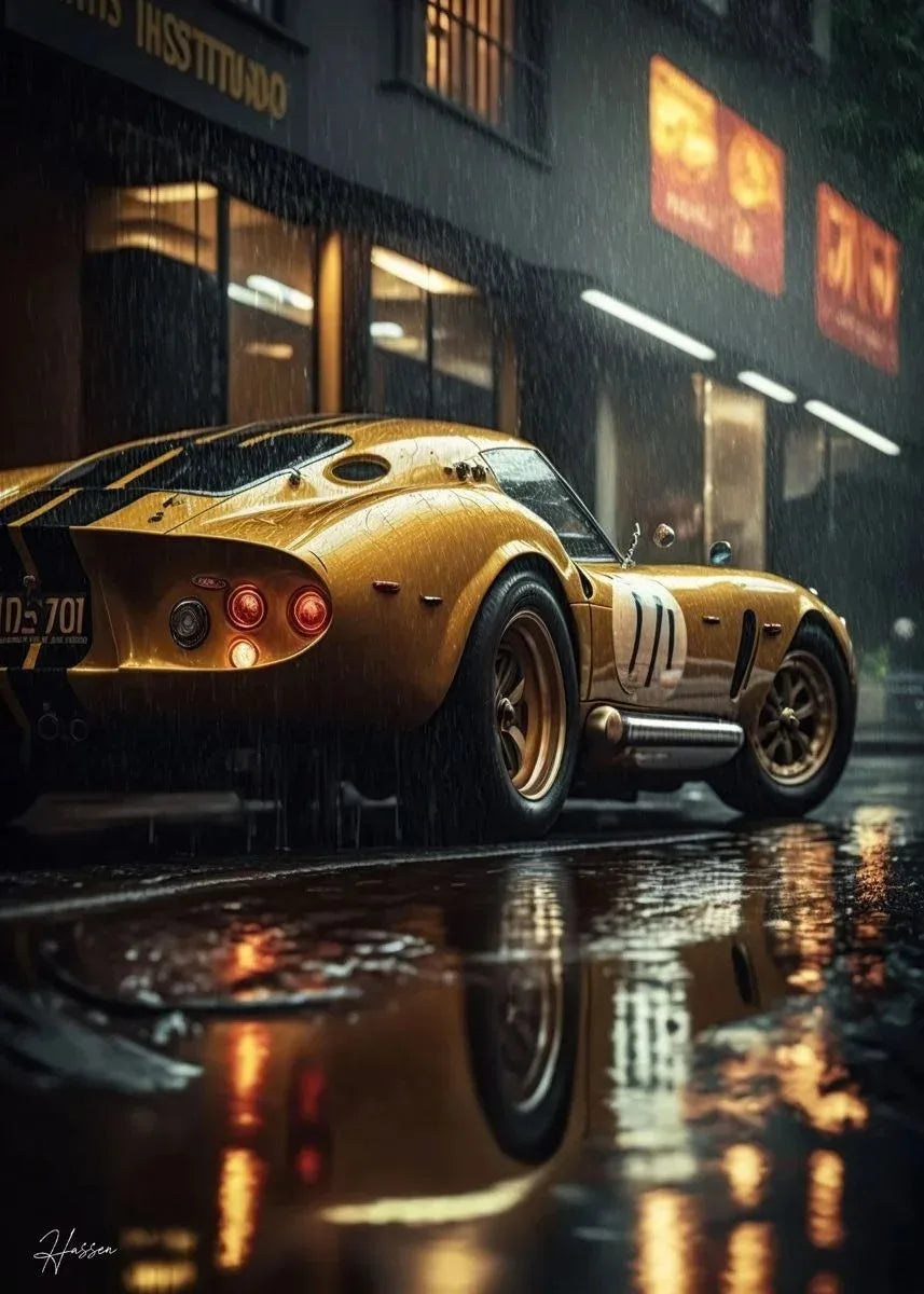Trending Cars Retro Porsche 911 GT3 RS City Poster and Prints Canvas Painting Wall Art Pictures for Home Living Room Cuadros
