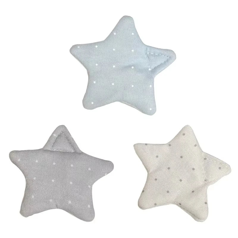 Y2k Japanese Earphone Decoration Accessories Handmade Fabric Star Wave Point Earphone Storage Bag Data Cable Organizer