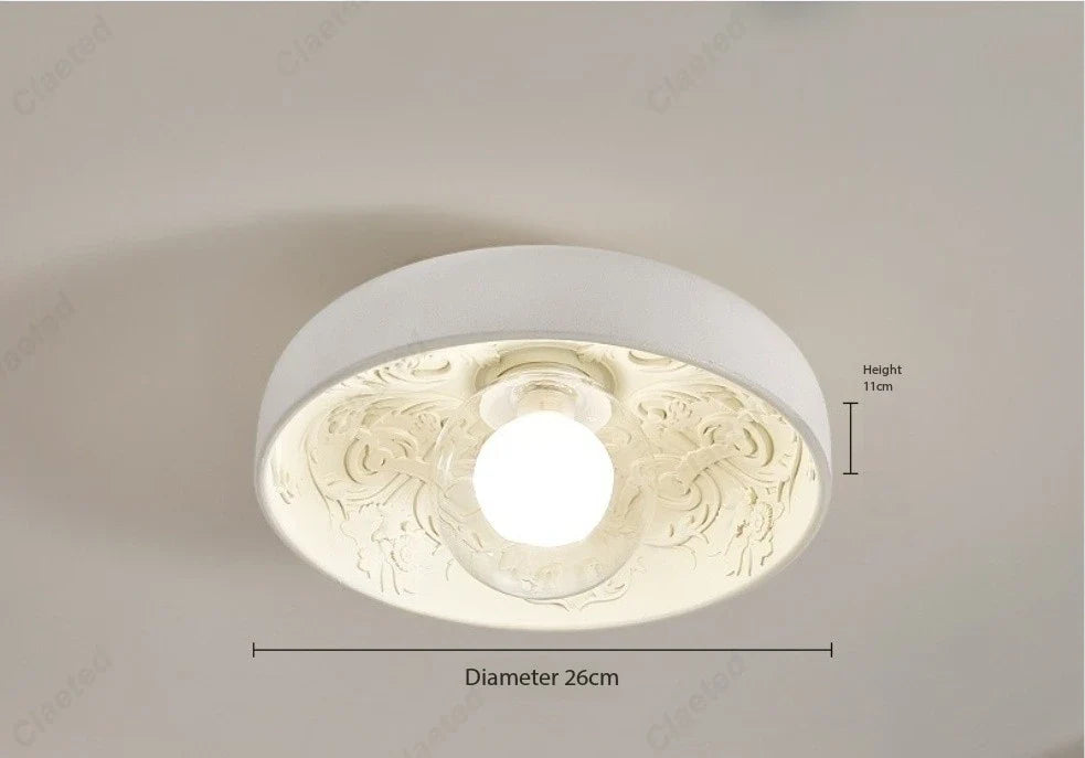 Creative Simple European LED Ceiling Lamp Cream Wind Living Room Dining Room Corridor Porch Decorative Lighting Lamps
