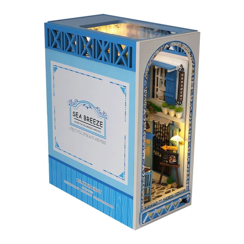 1pc,DIY Book Nook Kit,Assembly Model Kit,Bookshelf Decor,Home Decor Micro Model,The perfect gift for teenagers and adults