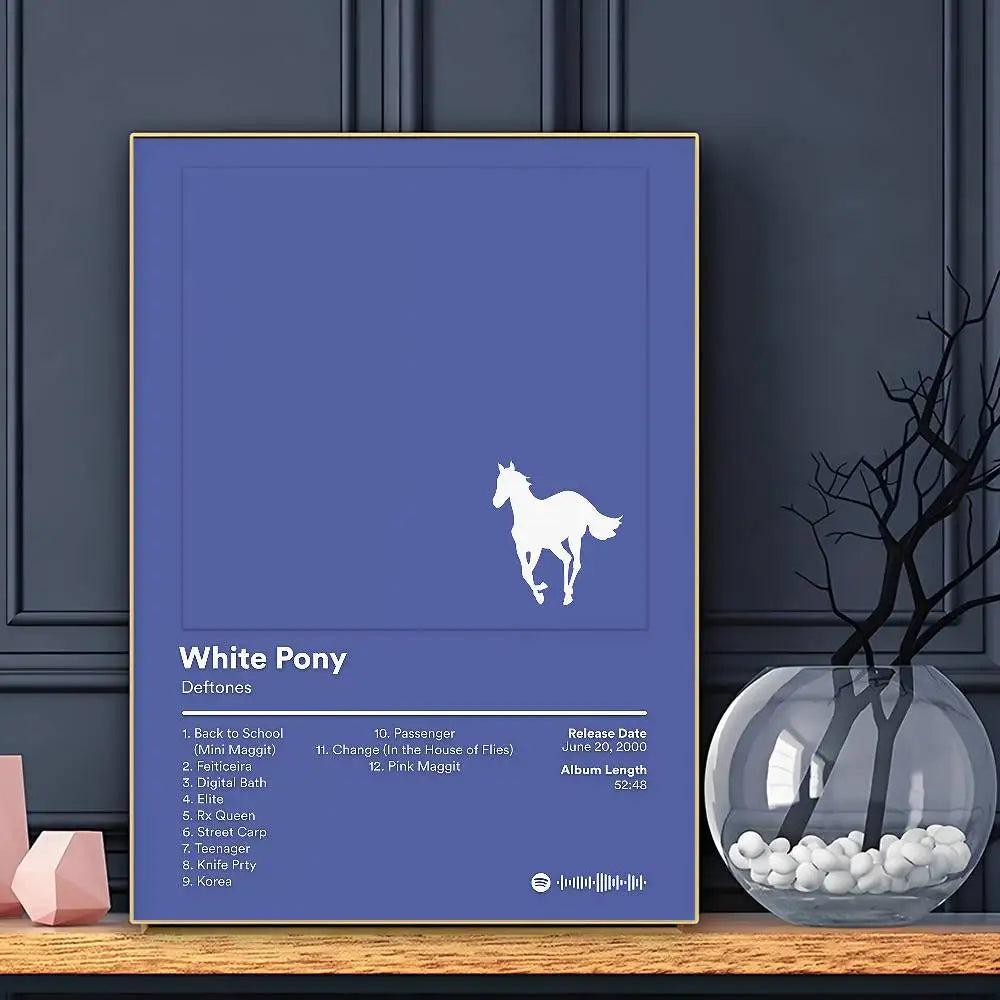 D-Deftones Private Music Poster HD Art Sticky Wall Waterproof Home Living Room Bar Decoration