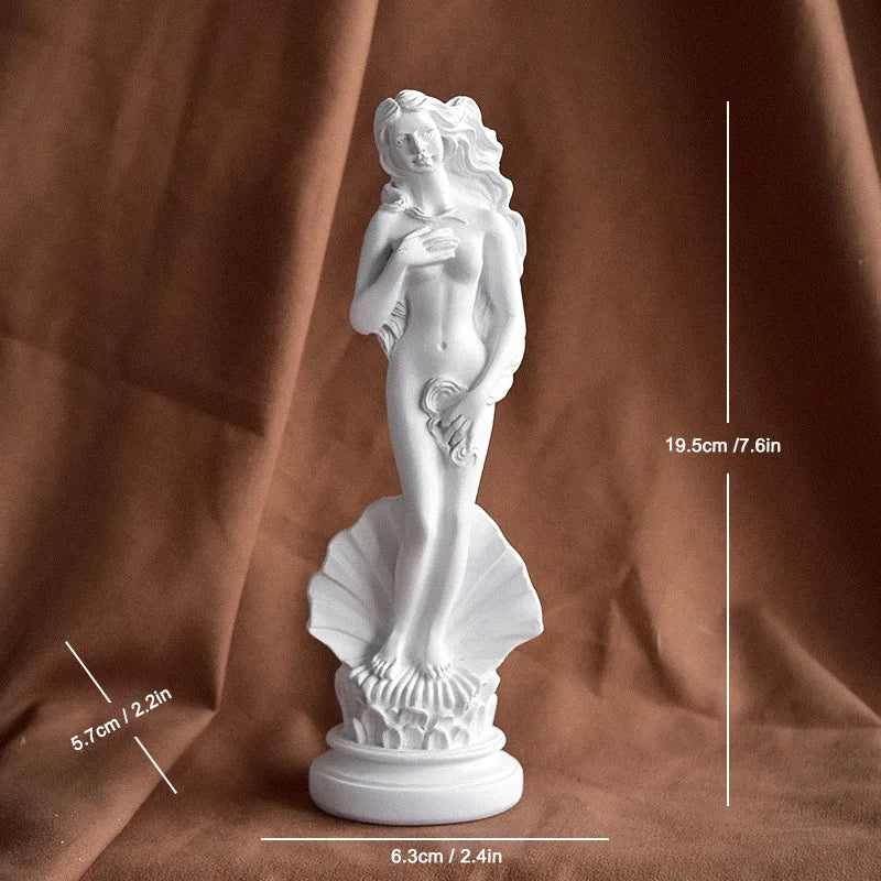Ancient Greece Venus Emerging Goddess Resin Sculpture Handmade Classical Female Statue Aphrodite Ornament  Decor Art Collector