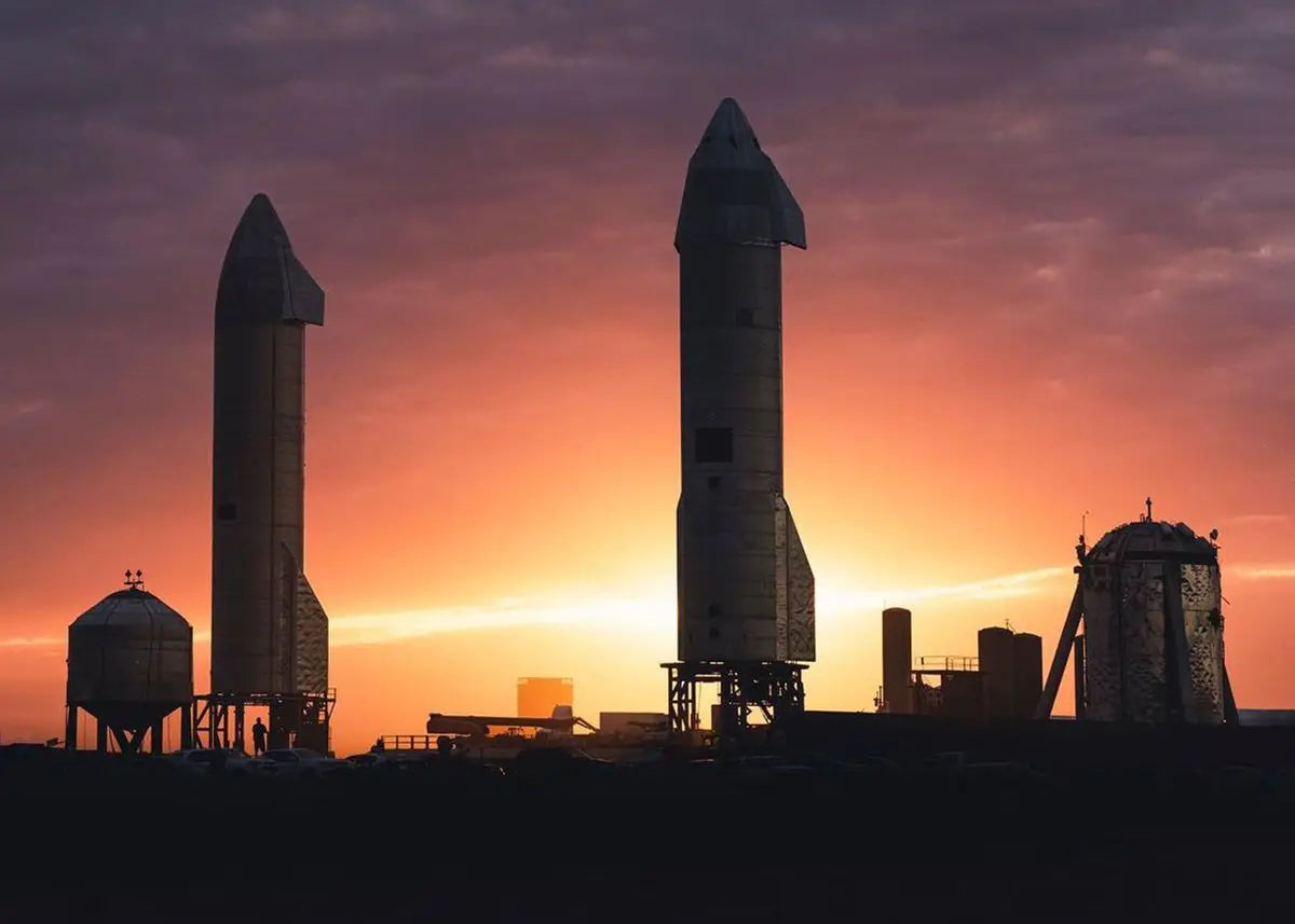 Real Photos of Spacex Starship Prints Canvas Poster Aviation Technology Wall Art Decor Rocket Art Photos Wall Art Decoration